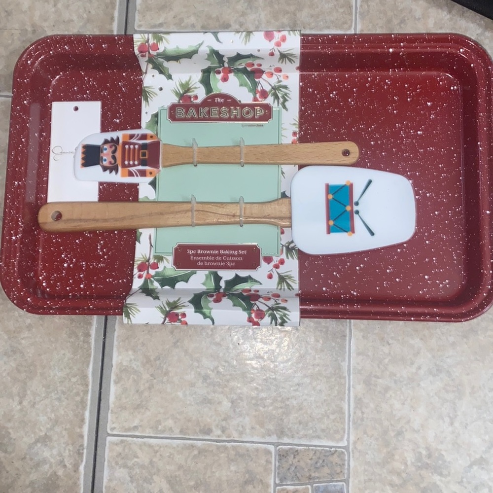 Christmas 3pc brownie baking set